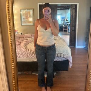 vintage low rise american eagle bootcut jeans